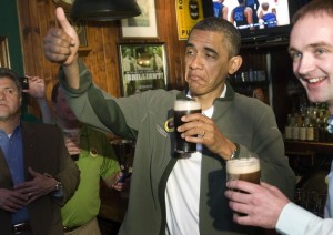 Obama at Ireland pub